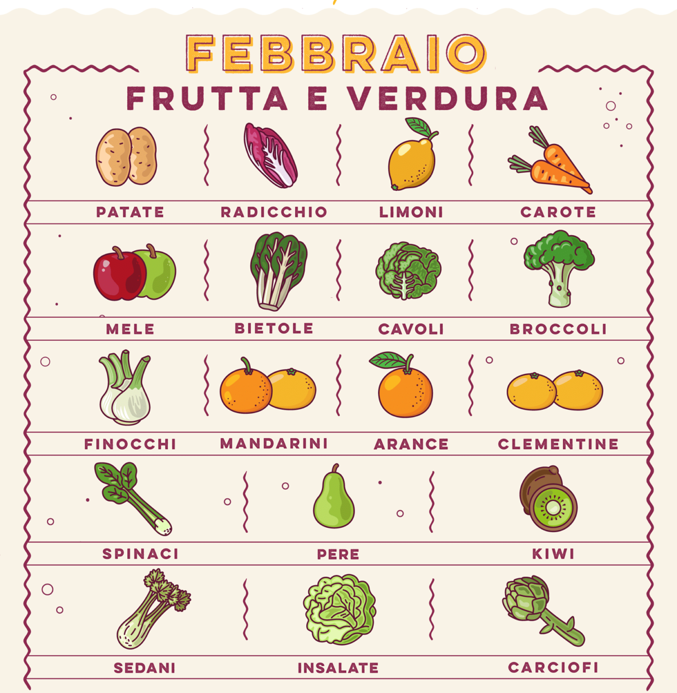 prodotti di stagione