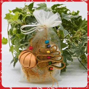 Coppia Decorazioni in cuoio, verde